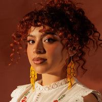 Cempasúchil Beaded Earrings