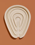 Nopalera Cactus Soap Dish in beige ceramic with cactus pattern